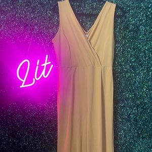 Yellow long jumpsuit